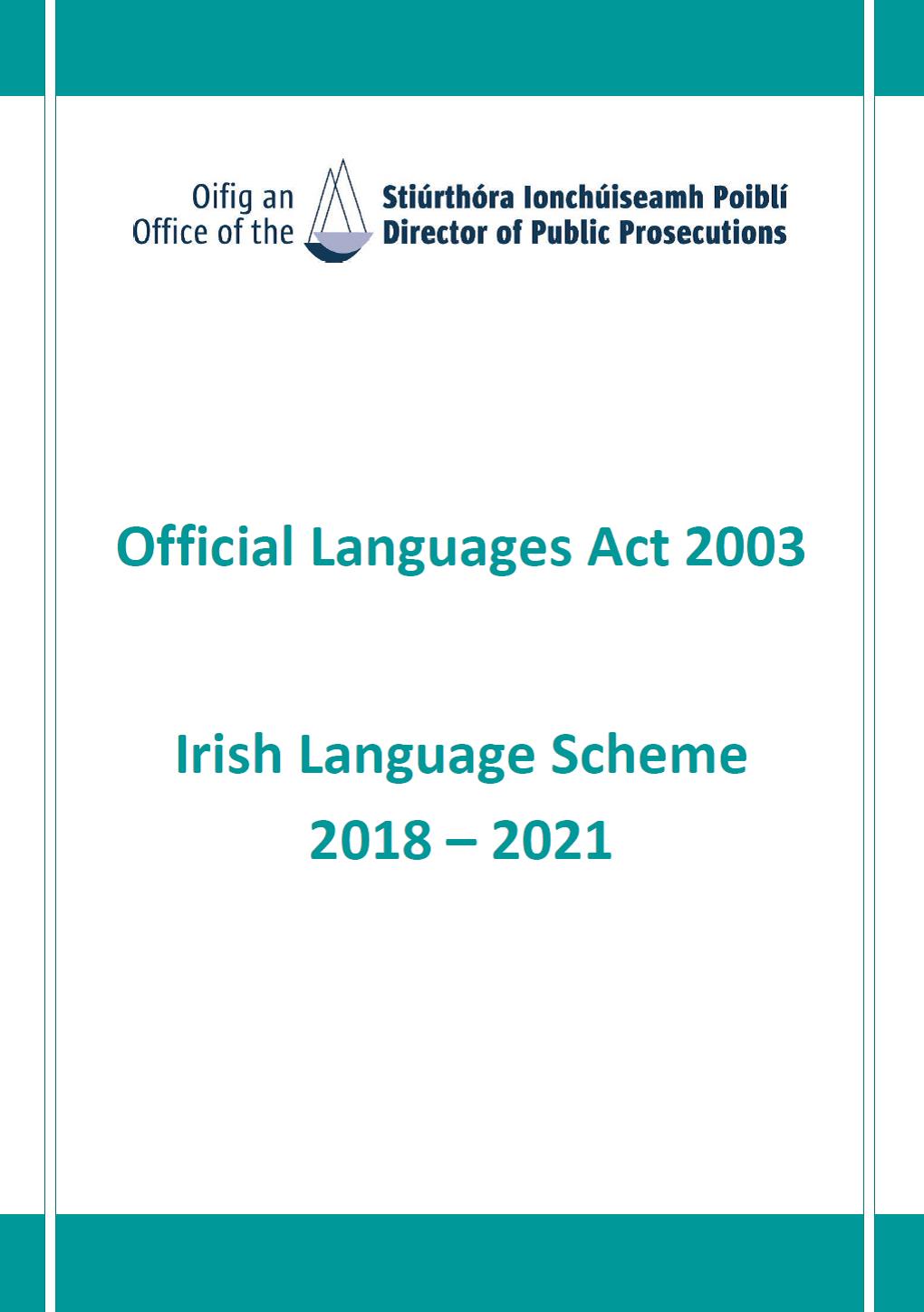 Irish Language Scheme 2018-2021 (PDF)